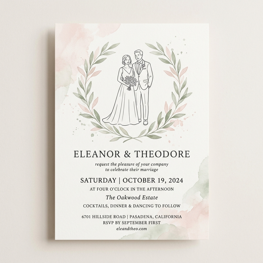 Modern Couple Invitation Preview