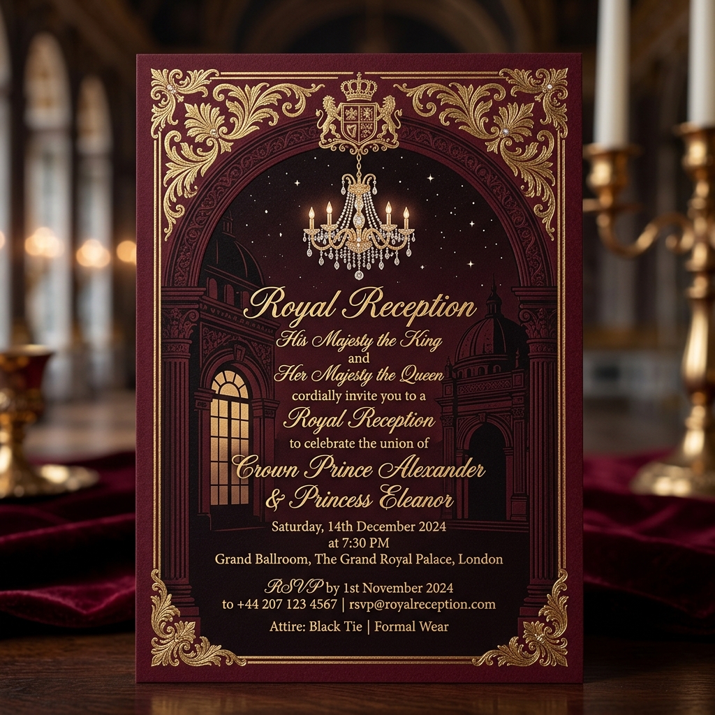 Royal Reception Invitation Preview